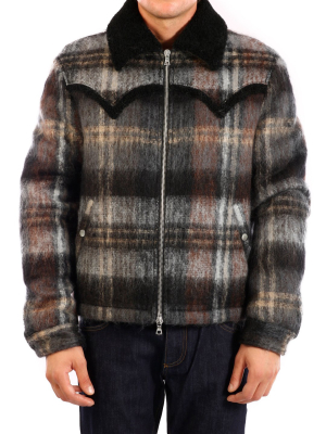 Amiri Zipped Plaid Jacket