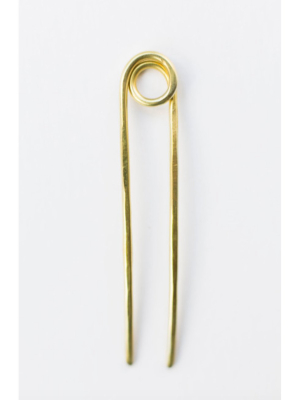 Brass Le Loop Mini Hair Pin