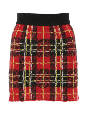 Redvalentino Tartan Mini Skirt