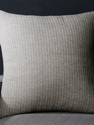 Liano 23" Grey Monochrome Pillow