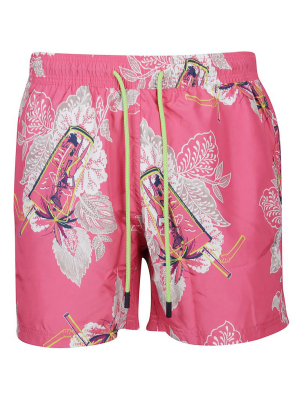 Etro Floral Printed Swim Shorts