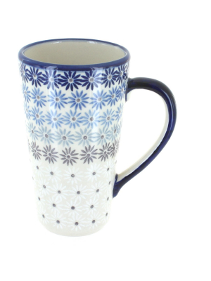 Blue Rose Polish Pottery Harmony Large Coffee Mug