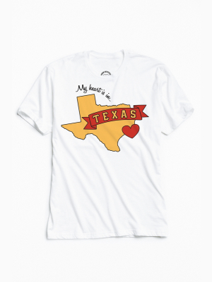 Uo Community Cares + Hurricane Harvey Relief Fund My Heart Is In Texas Tee