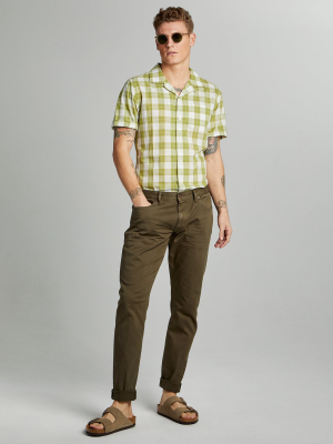 Slim Fit 5-pocket Chino In Olive