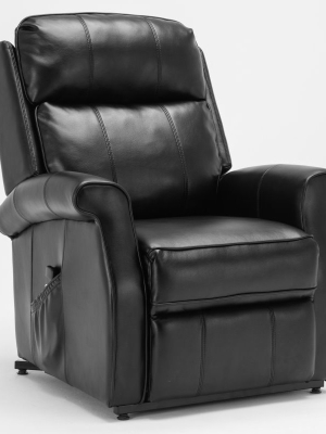 Lehman Black Traditional Lift Chair - Comfort Pointe