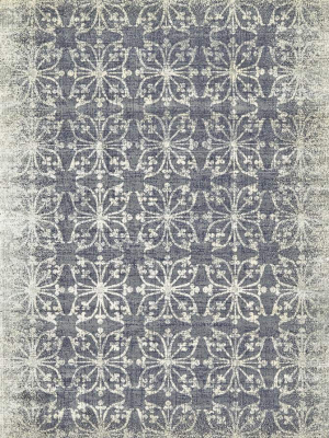 Feizy Fiona Distressed Ornamental Rug - Available In 5 Sizes - Rose Brown & Gray