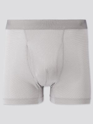 Men Airism Mesh Boxer Briefs Heather