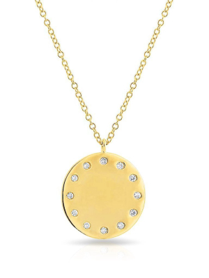 14kt Yellow Gold Diamond Stella Necklace