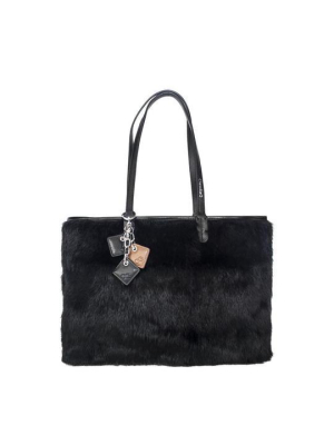 Olivia Fur And Leather Handbag