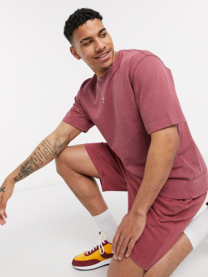 Topman Two-piece Sweater In Washed Burgundy