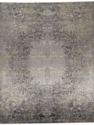 Feizy Sarrant Vintage Space-dyed Rug - Stone Gray - Available In 10 Sizes