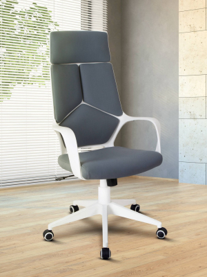 Modern Studio Office Chair Gray/white - Techni Mobili