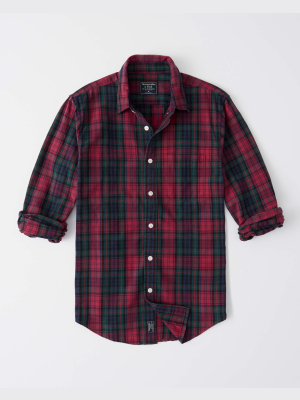 Plaid Oxford Shirt