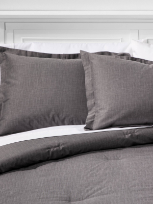 Family Friendly Solid Comforter & Pillow Sham Set - Threshold™