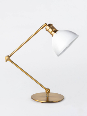 Metal Task Lamp Antique Brass (includes Led Light Bulb) - Threshold™ Designed With Studio Mcgee