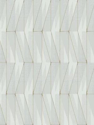 On An Angle Wallpaper In Grey And Gold From The Geometric Resource Collection By York Wallcoverings