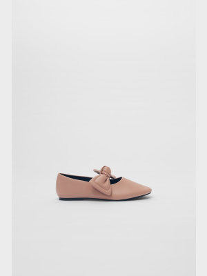 Ballet Flats With Bow
