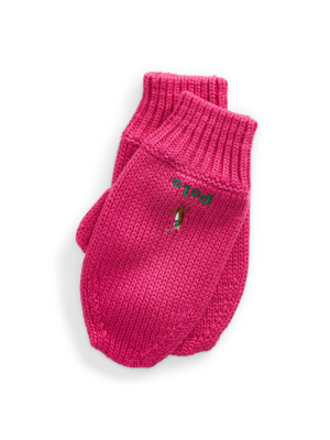 Polo Pony Cotton Mittens