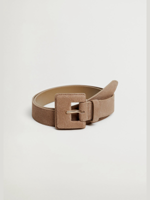 Textured Leather Belt