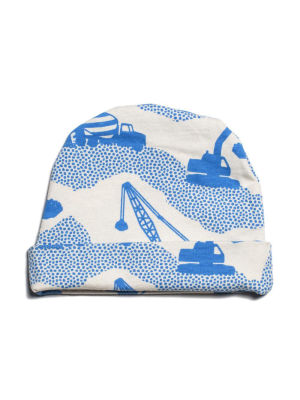 Baby Hat - Construction Electric Blue