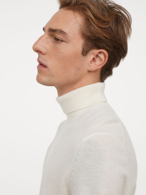 Merino Wool Turtleneck Sweater