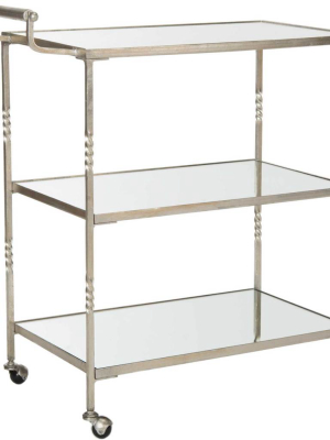 Audrina Bar Cart Silver