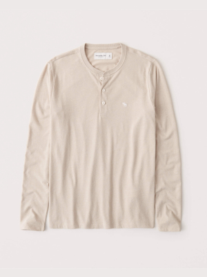 Long-sleeve Icon Waffle Henley