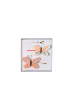 Meri Meri - Butterfly Hair Pins - Hair Clips And Pins - 2ct