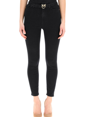 Pinko Susan Belted Skinny Jeans