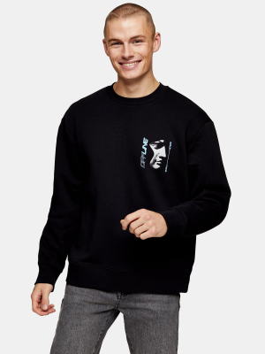 Offline Print Sweatshirt In Black