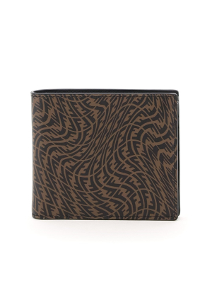 Fendi Ff Vertigo Pattern Print Bifold Wallet