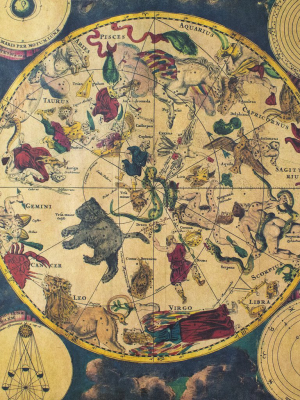 Vintage Astrology Constellation Poster