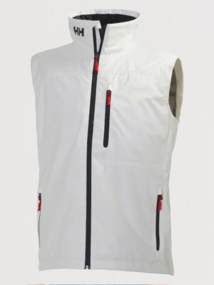 M's Crew Vest-white