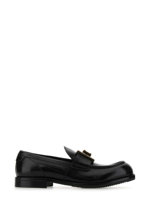 Dolce & Gabbana Mino Logo Plaque Loafers