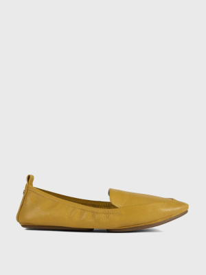 Yosi Samra Women's Skyler Mustard Capri Loafer