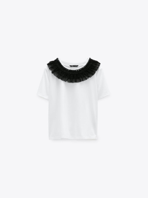 Combination Tulle Top