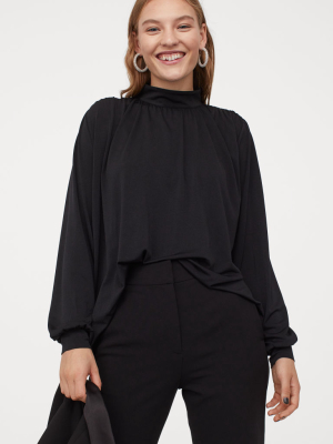 Stand-up Collar Top