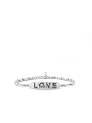 Pave Love Mini Bar Bracelet