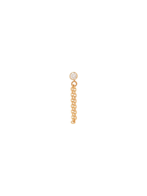 Round Diamond Stud - Short Chain