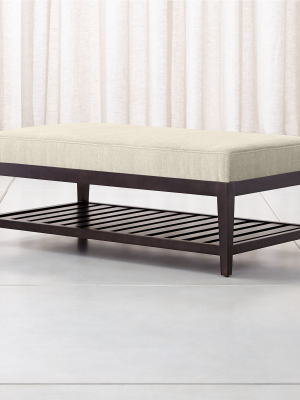 Nash Rectangular Ottoman With Slats