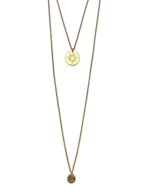 Layered North Star Bullet Necklace