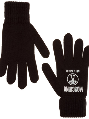 Moschino Double Question Mark Gloves