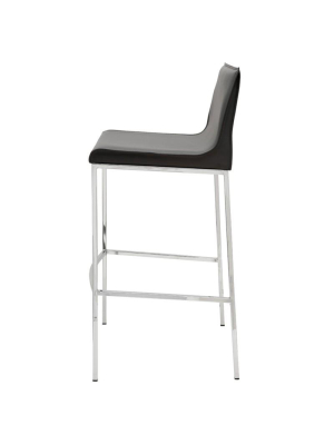 Nuevo Colter Counter Stool - Dark Grey