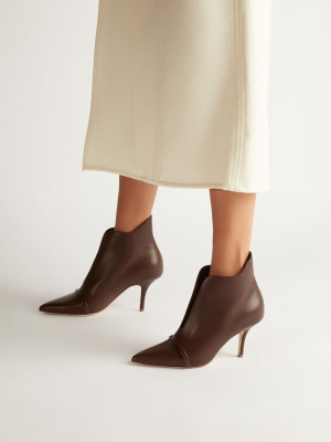 Cora 70mm - Brown Leather Ankle Boot