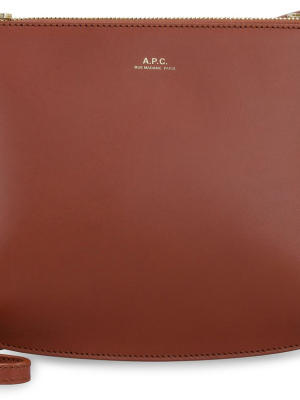 A.p.c. Sarah Logo Debossed Crossbody Bag