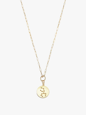 Constellation Virgo Charm Necklace