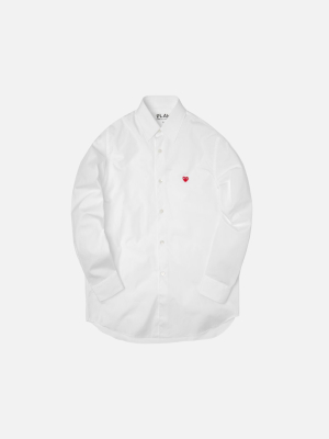 Comme Des Garçons Play L/s Shirt - White