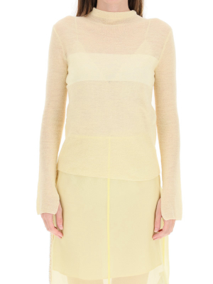 Jil Sander High-neck Knitted Sweater