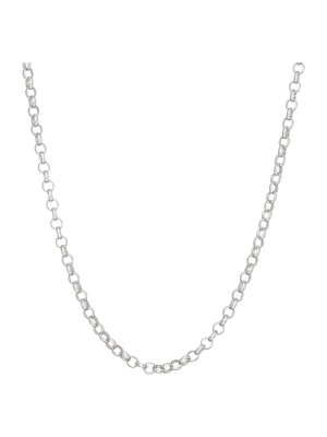 Tiara Sterling Silver Rolo Chain Necklace