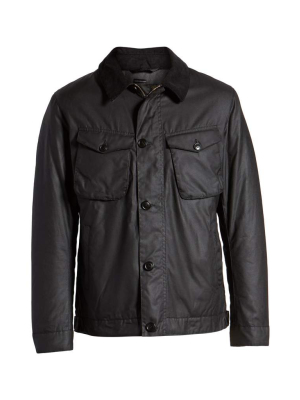 Barbour Keadby Wax Jacket, Black